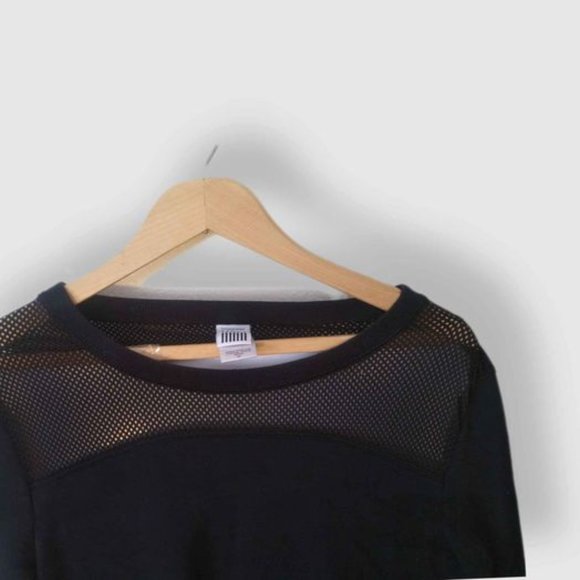 Victoria Secret Sport Black Size Small Sweatshirt With Mesh And Cut Out Back - Picture 3 of 8